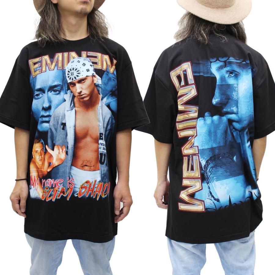 Tシャツ メンズ アーティスト 半袖 海外買付 セレブ着用 エミネム EMINEM ストリートファッション スケート ファッション M L XL ブラック 黒｜jackhood｜02