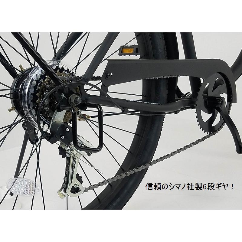 【１週間前後でお届け】【ブラックピンク】ブラックダイヤモンド ギア付き 26インチ自転車ビーチクルーザーカスタム専門店！ジャックポット湘南｜jackpot-shonan｜06