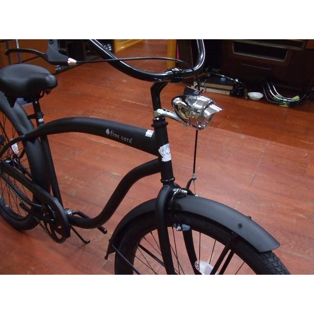 【新品】ビーチクルーザー_26インチ×2.125_CP_砲弾型ヘッドライト付 ビーチクルーザー砲弾型ライトバレットLEDライト（キャリパー