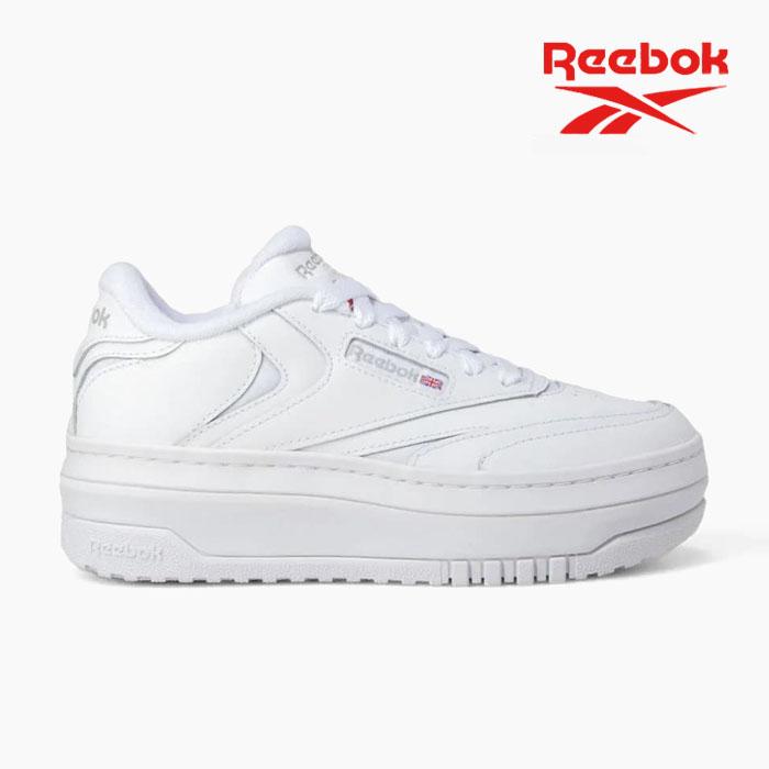 リーボック レディース スニーカー 厚底 REEBOK CLUB C EXTRA 100033501 クラブシー エクストラ 白 レザー クラシック 定番 本革[PU2] CLUB C リーボック レディース スニーカー 厚底 REEBOK EXTRA