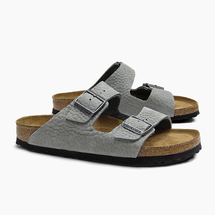 BIRKENSTOCK ARIZONA SFB 1019031[ビルケンシュトック アリゾナ ソフトフットベッド][サンダル/メンズ/ヌバックレザー/グレー/狭幅/2021春夏]｜jackpot-store