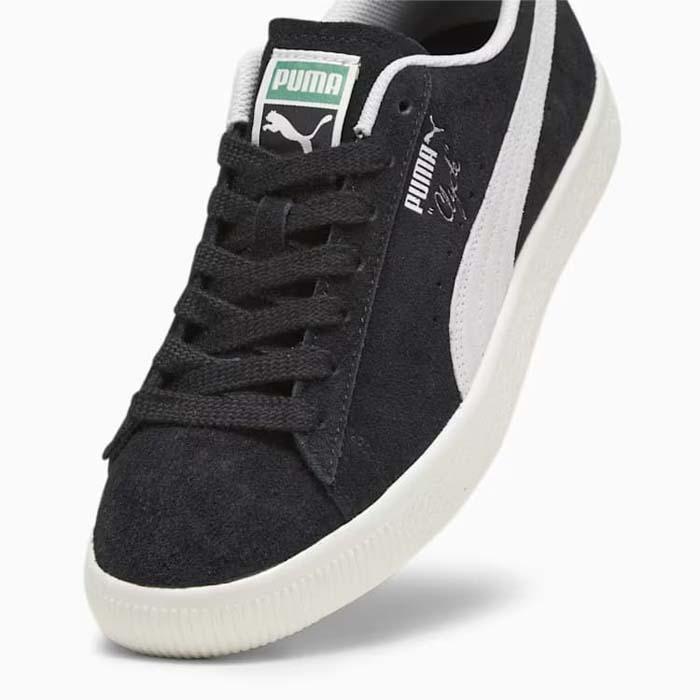 プーマ クライド ヘアリー スウェード PUMA CLYDE HAIRLY SUEDE 393115-02 メンズ レディース スニーカー スエード 黒 白 復刻｜jackpot-store｜04