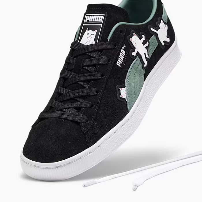 プーマ スウェード リップンディップ PUMA SUEDE RIPNDIP 393872-01 メンズ レディース スニーカー 黒 スエード 猫｜jackpot-store｜14