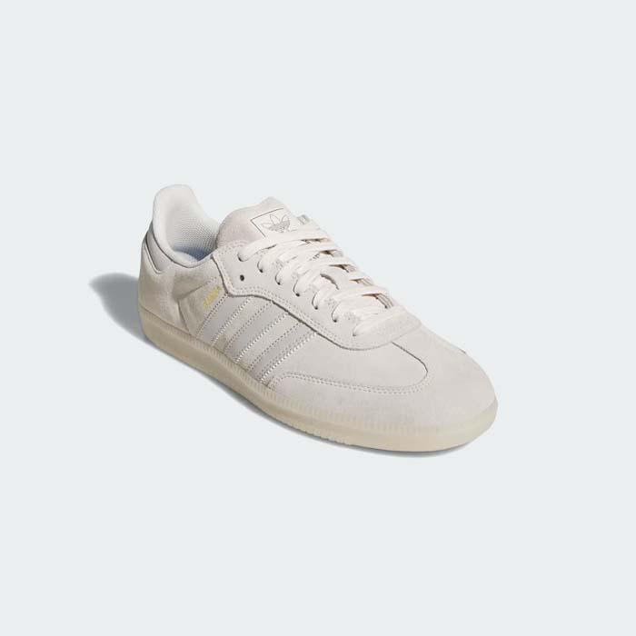 1世帯1足限り アディダス サンバ レディース メンズ スニーカー ADIDAS SKATEBOARDING SAMBA ADV JP5860 ベージュ 白 グレー スエード ローカット スケシュー SB | adidas Originals | 15