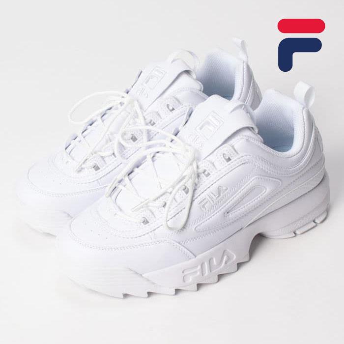 毎日発送 フィラ レディース スニーカー FILA DISRUPTOR II USS23029 101 ディスラプター2 白 ロゴ チャンキーソール 厚底[PU2] FILA（フィラ） 毎日発送 レディース スニーカー FILA DISRUPTOR II