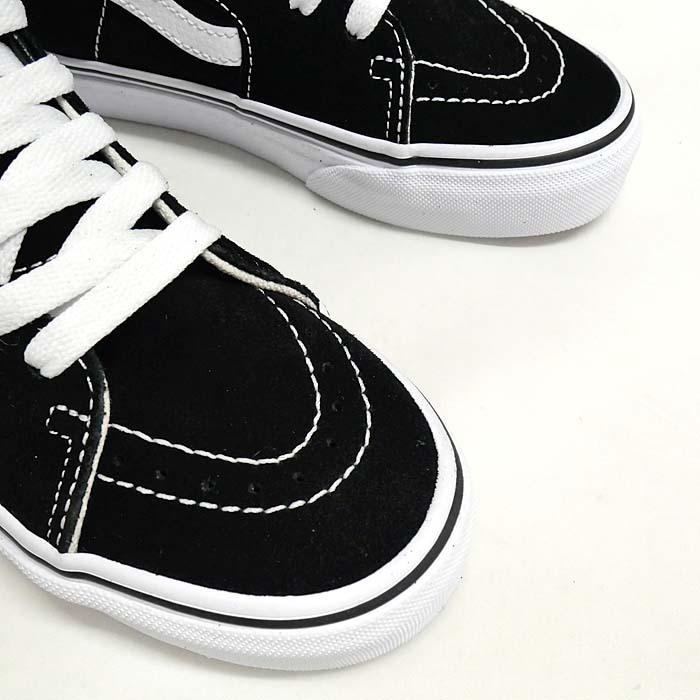 バンズ キッズ スケートハイ VANS SK8-HI K VN000D5F6BT スニーカー ハイカット ヴァンズ 黒 スエード キャンバス KIDS SHOES 子供靴 USA企画｜jackpot-store｜05