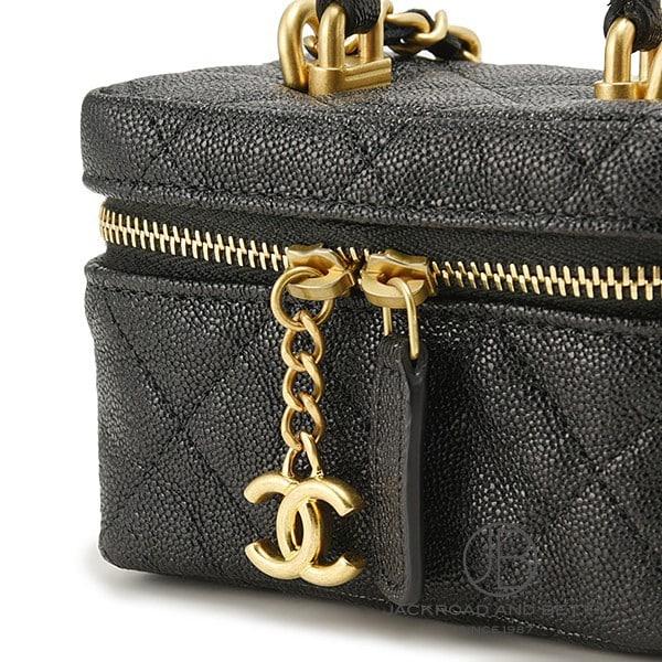 シャネル CHANEL マトラッセ スモールヴァニティ チェーンショルダー ブラック 黒 AP2194 中古 バッグ/財布/小物｜jackroad｜06