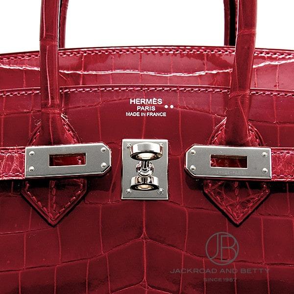HERMES エルメス バーキン25 ニロティカス ブレイズ レッド 赤 中古