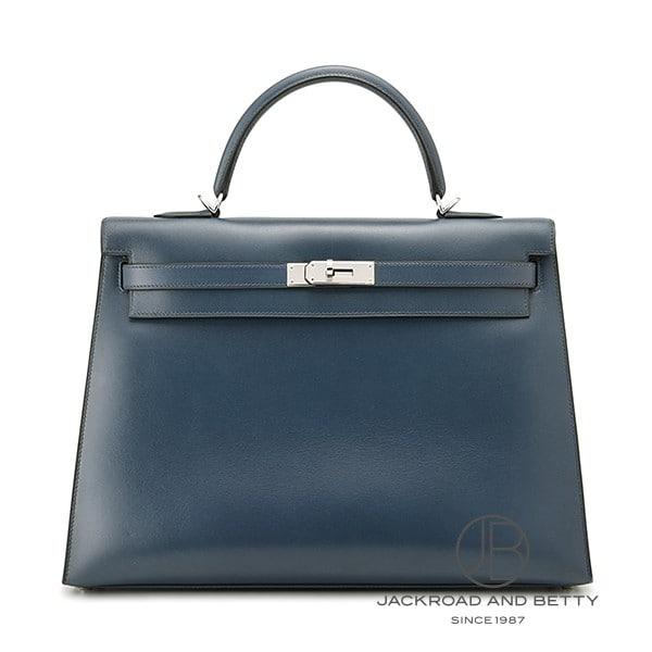 エルメス HERMES ケリー35 外縫い ブルードプリュス 中古 バッグ/財布/小物 | HERMES