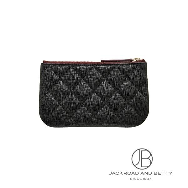 シャネル CHANEL クラシック スモール ジップ ポーチ ブラック 黒 AP4020 Y33352 C3906 新品 バッグ/財布/小物の画像