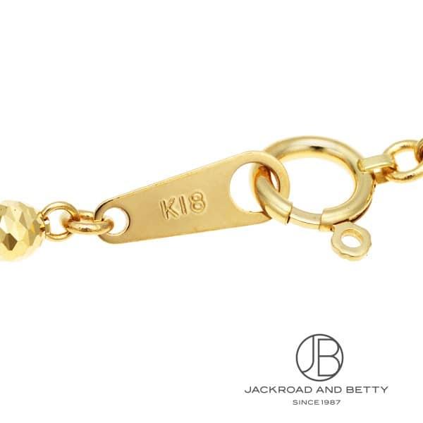 ノーブランド NO BRAND K18 カット ボール チェーンブレスレット 新品 ジュエリー ブランドジュエリーの画像
