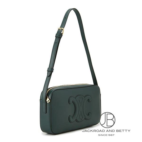 セリーヌ CELINE キュイル トリオンフ カメラ バッグ グリーン 緑 199183DU3.31AN 新品 バッグ/財布/小物の画像