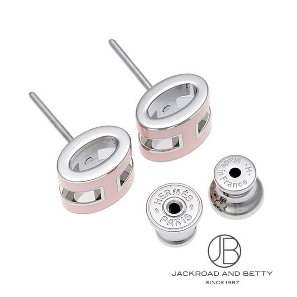 HERMES（エルメス） ポップH ミニ ピアス ローズドラジェ ピンク