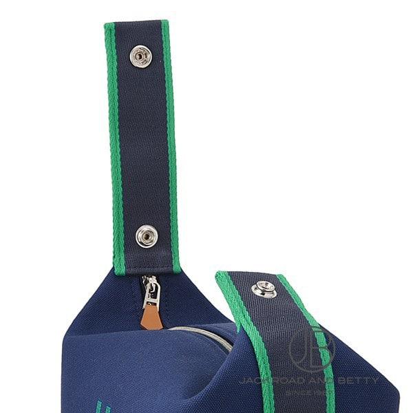 エルメス HERMES ブリッド ア ブラック PM ヴァニティポーチ マリーン ブルー H104222M 03 新品 バッグ/財布/小物の画像