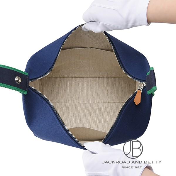 エルメス HERMES ブリッド ア ブラック GM ヴァニティポーチ マリーン ブルー 青 H104223M 03 新品 バッグ/財布/小物 | HERMES | 06
