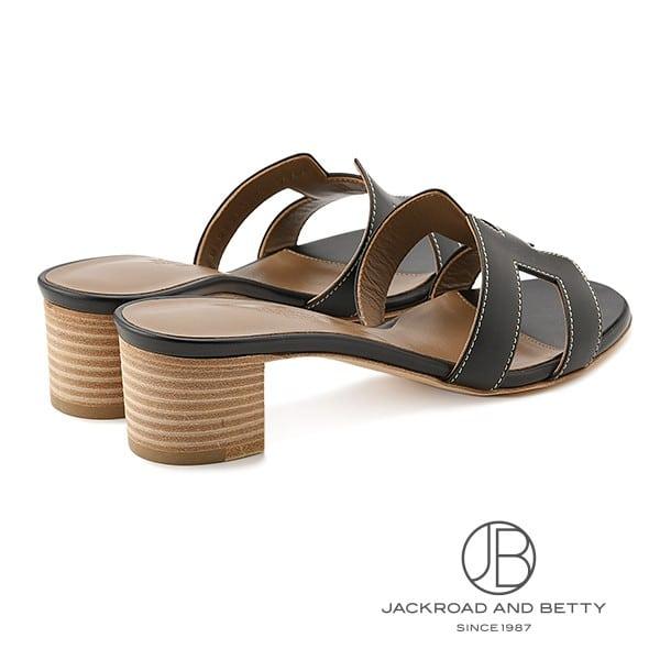 エルメス HERMES サンダル オアジス ノワール ブラック 黒 37.5 H071002Z 新品 バッグ/財布/小物 | HERMES | 01