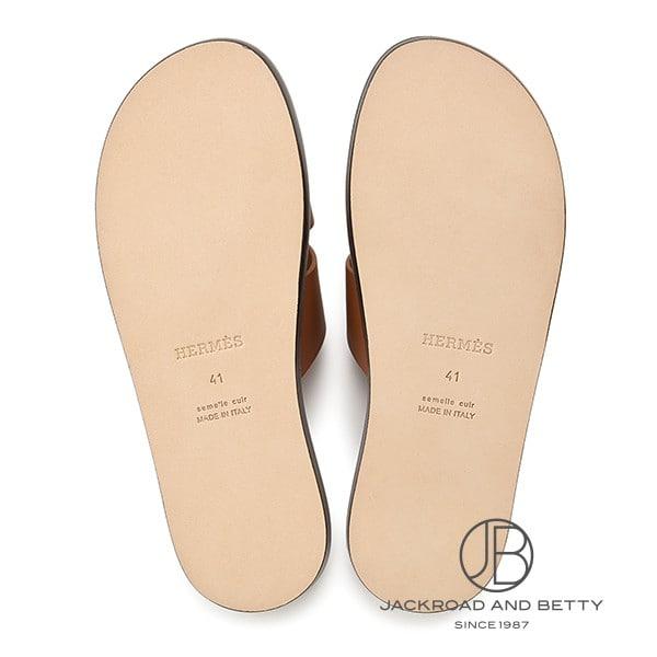 エルメス HERMES サンダル イズミール ゴールド 茶 41 H041141ZH 新品 バッグ/財布/小物 | HERMES | 04