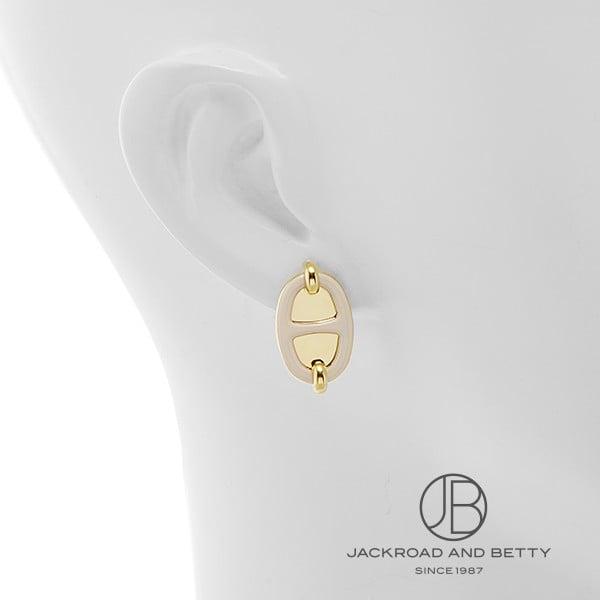 HERMES（エルメス） ミニ・マイヨン ピアス クレーム 白 H100052FED3