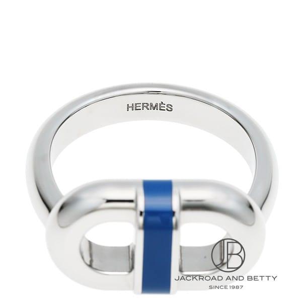 エルメス HERMES シェーヌ・ダンクル マイヨン リング ブルーフランス H100043FJ6044 新品 ジュエリー ブランドジュエリーの画像