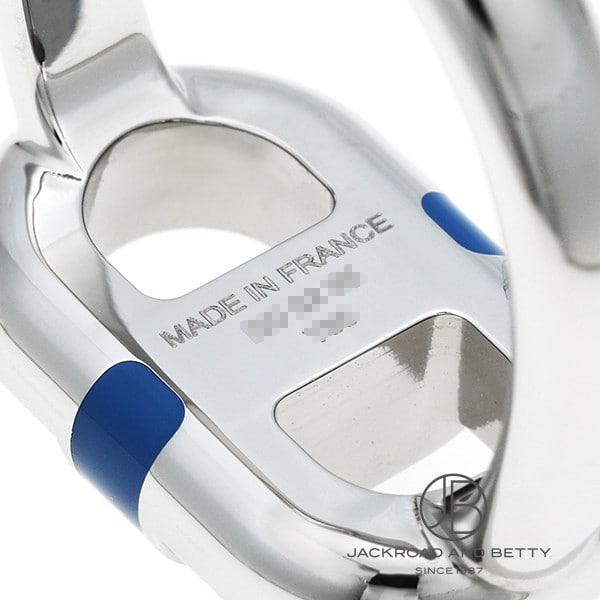エルメス HERMES シェーヌ・ダンクル マイヨン リング ブルーフランス H100043FJ6044 新品 ジュエリー ブランドジュエリーの画像