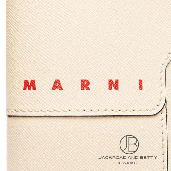 マルニ MARNI サフィアーノレザー 二つ折り ウォレット シェル アイボリー ホワイト 白 PFMOQ14U26LV520Z572B 新品 バッグ/財布/小物 |  | 07