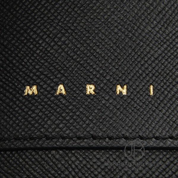 マルニ MARNI ブラック サフィアーノレザー製 二つ折りウォレット PFMOQ14U07LV520Z360N 新品 バッグ/財布/小物 |  | 07