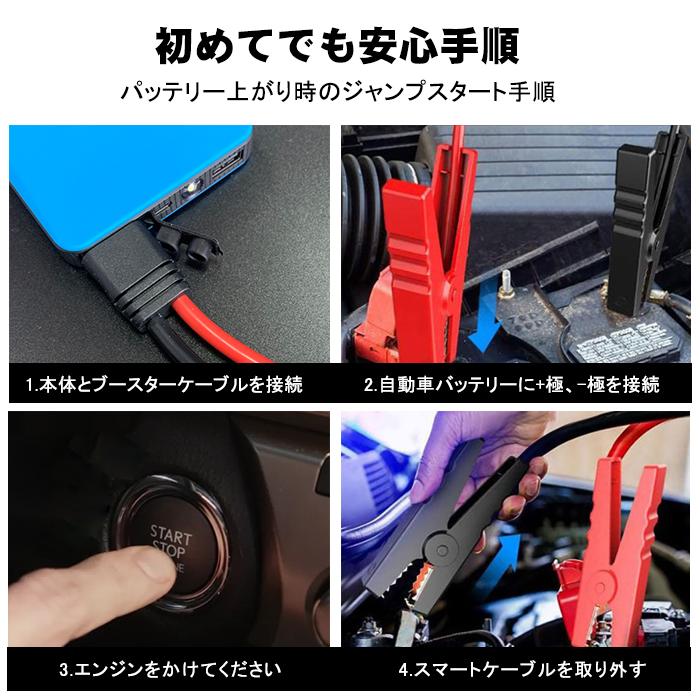 熱販売 1台4役の頼れるジャンプスターター❣ほぼ全ての12V車エンジンを