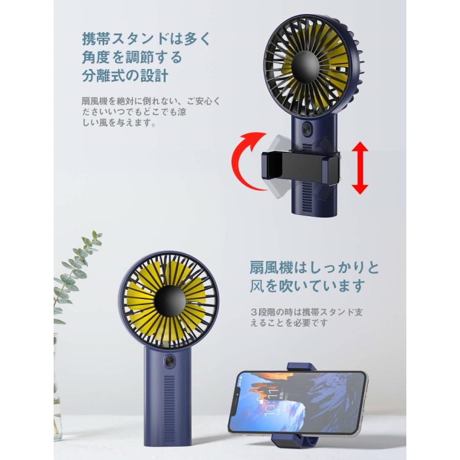 新色追加して再販 携帯扇風機 スマホスタンド機能 小型なのに驚きの風量 Usb扇風機 00mah 充電式でモバイル 手持ちファン 風量3段階調節 手持ち 卓上両対応 翌日発送 Supplystudies Com