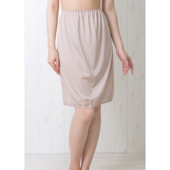 JACONNE（ジャコンヌ） ペチコート トイレで便利な裾ゴム入りペチ