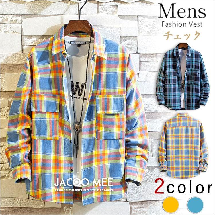 長袖 カジュアルシャツ メンズ シャツ 春 チェックシャツ 通勤 通学 ビジネスシャツ ボタンダウンシャツ お洒落 トップス チェック柄 送料無料 Jg 970 Jacoo Mee Store 通販 Yahoo ショッピング