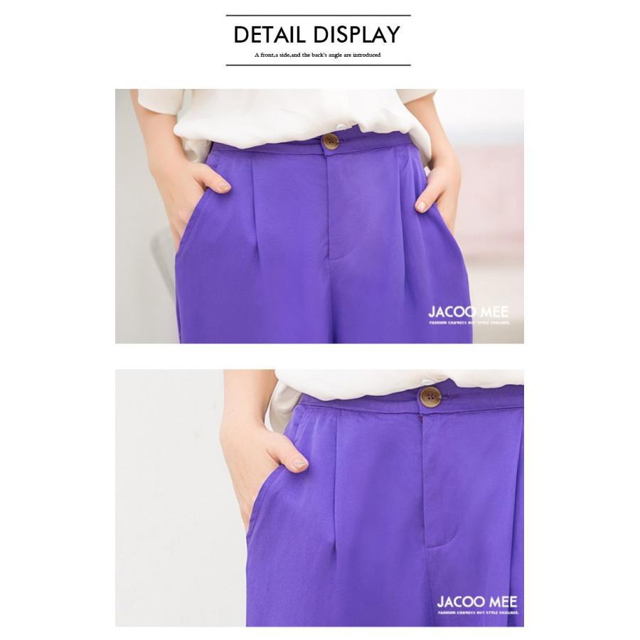 ロング丈パンツ レディース ワイドパンツ パンツ 春 夏 着痩せパンツ ボトムス ゆったり ガウチョパンツ 新作 送料無料 ワイド バギーパンツ サイズ L Legion S Com