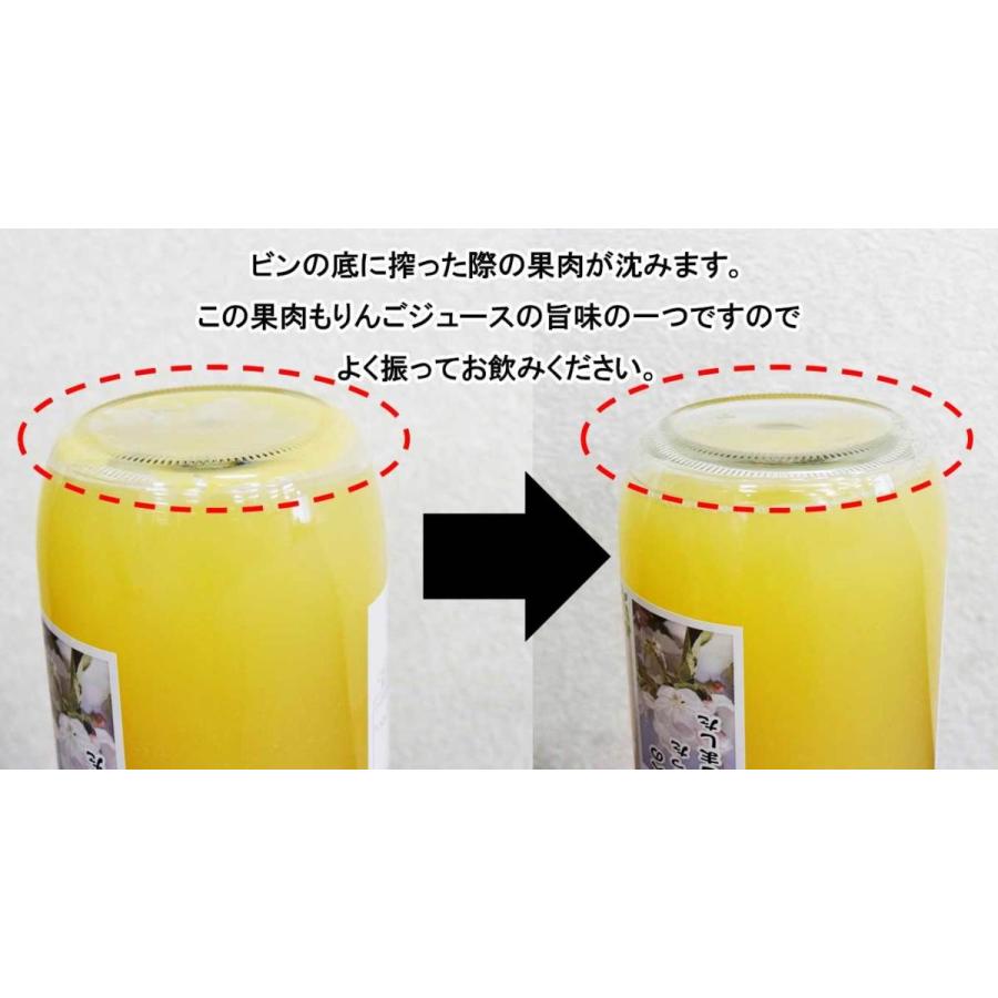 大北産サンふじ100%使用 リンゴジュース 1000ml × 6本 果汁100% ストレートリンゴジュース 長野県|jadaihoku|03