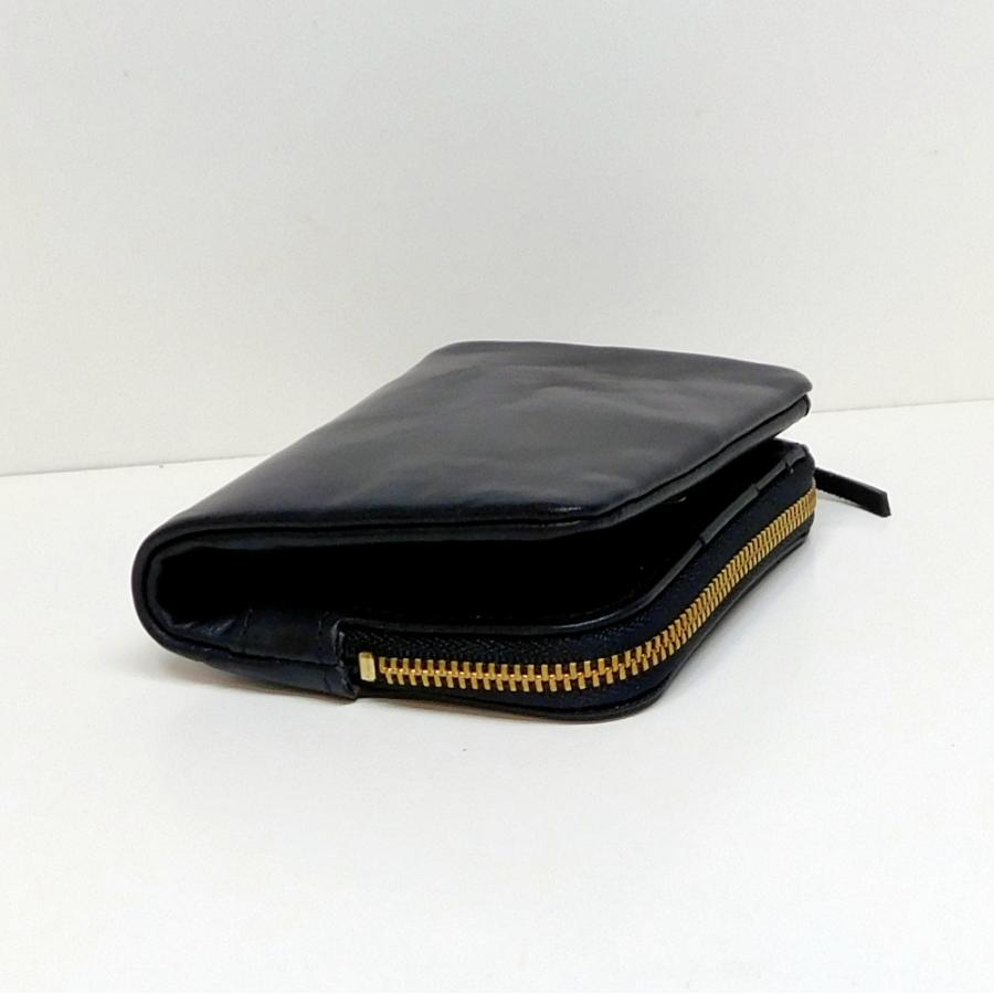 PORTER ポーター ソーク 折財布 コンパクトウォレット 牛革 黒