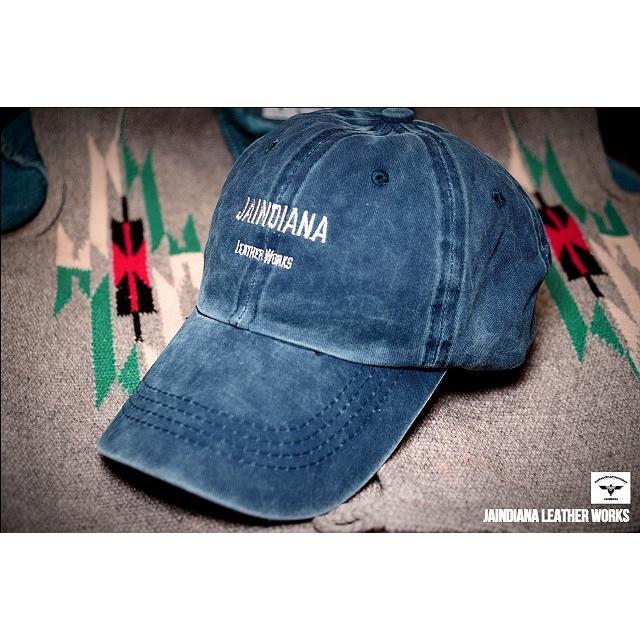 ビンテージキャップ ユーズド加工キャップ ネイビー : JAINDIANA 