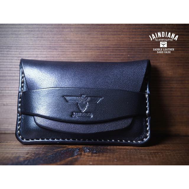 サドルレザーカードケース ブラック 　手縫い・ハンドメイド CCS-B |  | 02