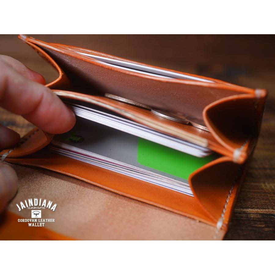 手縫い サドルレザー コンパクトウォレット ミニ財布 キャメル