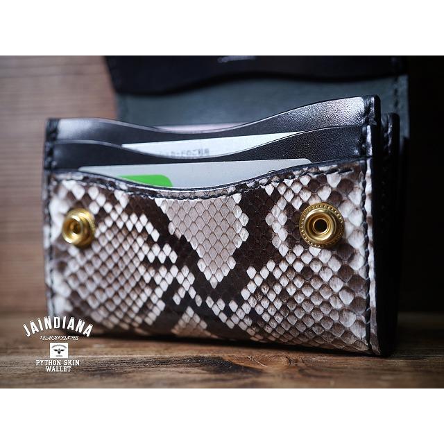 【最安値挑戦中】 手縫い パイソンコンパクトウォレット ミニ財布 【UOI6457533053】(22880円)