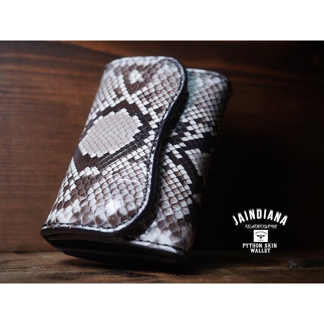 【最安値挑戦中】 手縫い パイソンコンパクトウォレット ミニ財布 【UOI6457533053】(22880円)