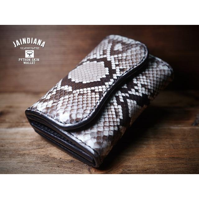 【最安値挑戦中】 手縫い パイソンコンパクトウォレット ミニ財布 【UOI6457533053】(22880円)