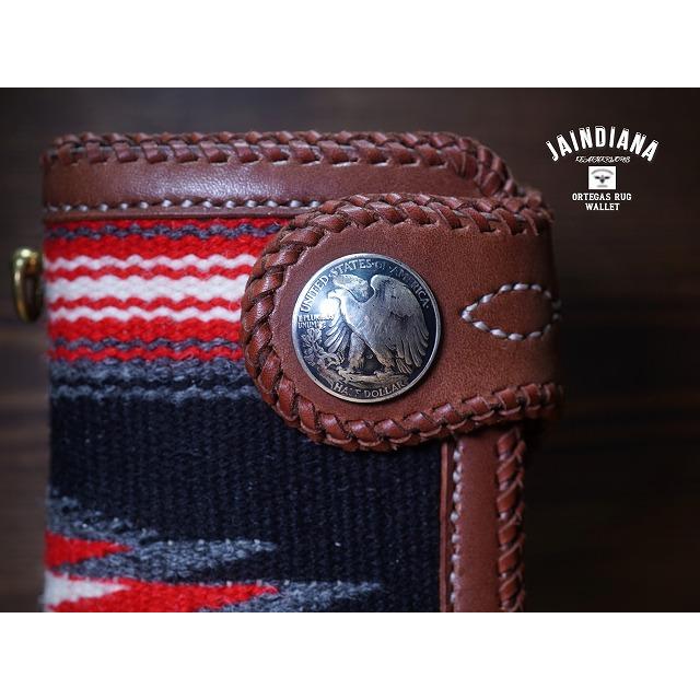 手縫い革財布 ハンドメイドオルテガラグロングウォレットの画像