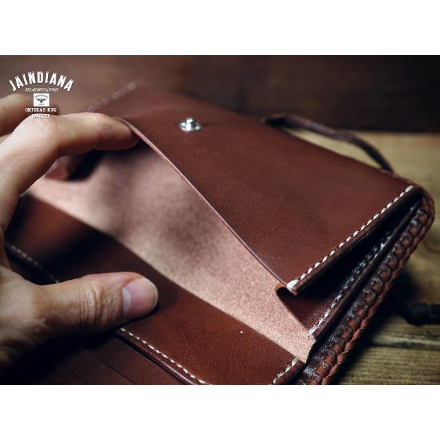 鎌倉LUCKY JOHNオルテガラグウォレット長財布 手縫い革財布 ハンドメイドオルテガラグロングウォレット