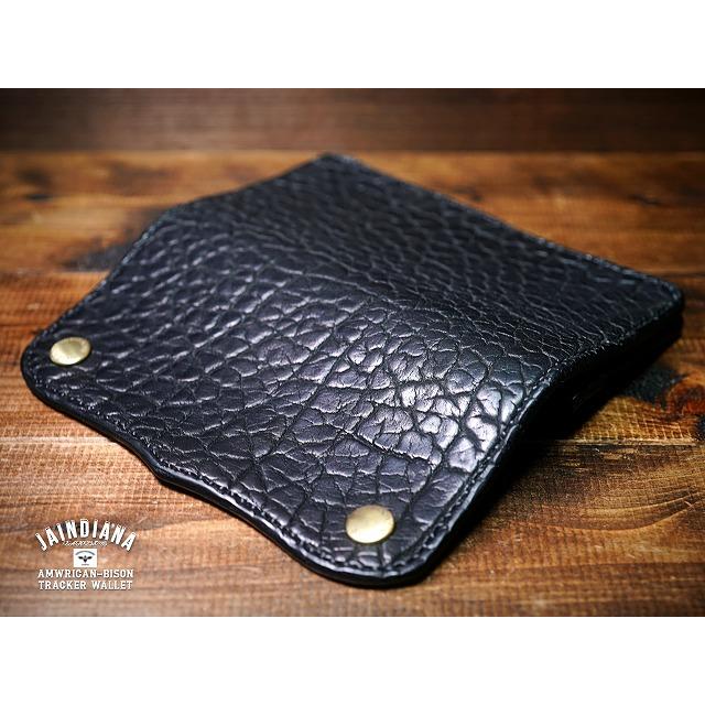 アメリカバイソン・トラッカーウォレット ブラック : JAINDIANA - 通販