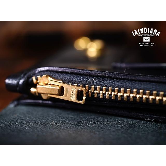 サドルレザー・トラッカーウォレット ブラック : JAINDIANA サドルレザー・トラッカーウォレット ブラック : JAINDIANA