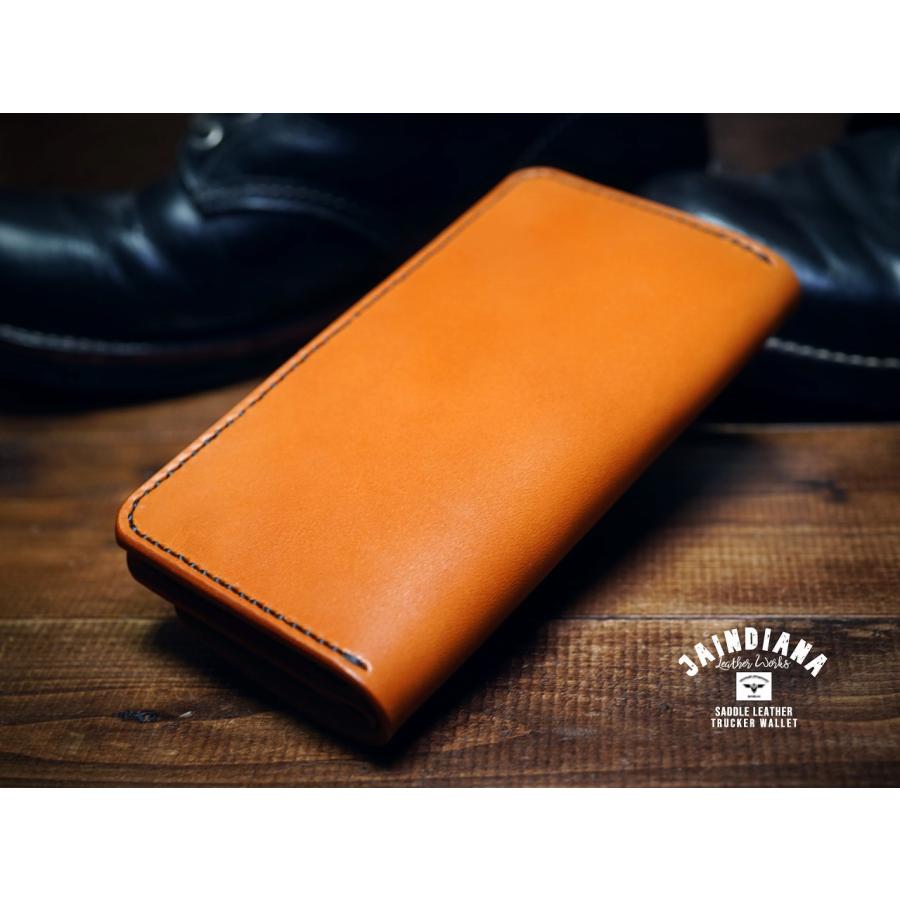 サドルレザー・トラッカーウォレット キャメル : JAINDIANA - 通販