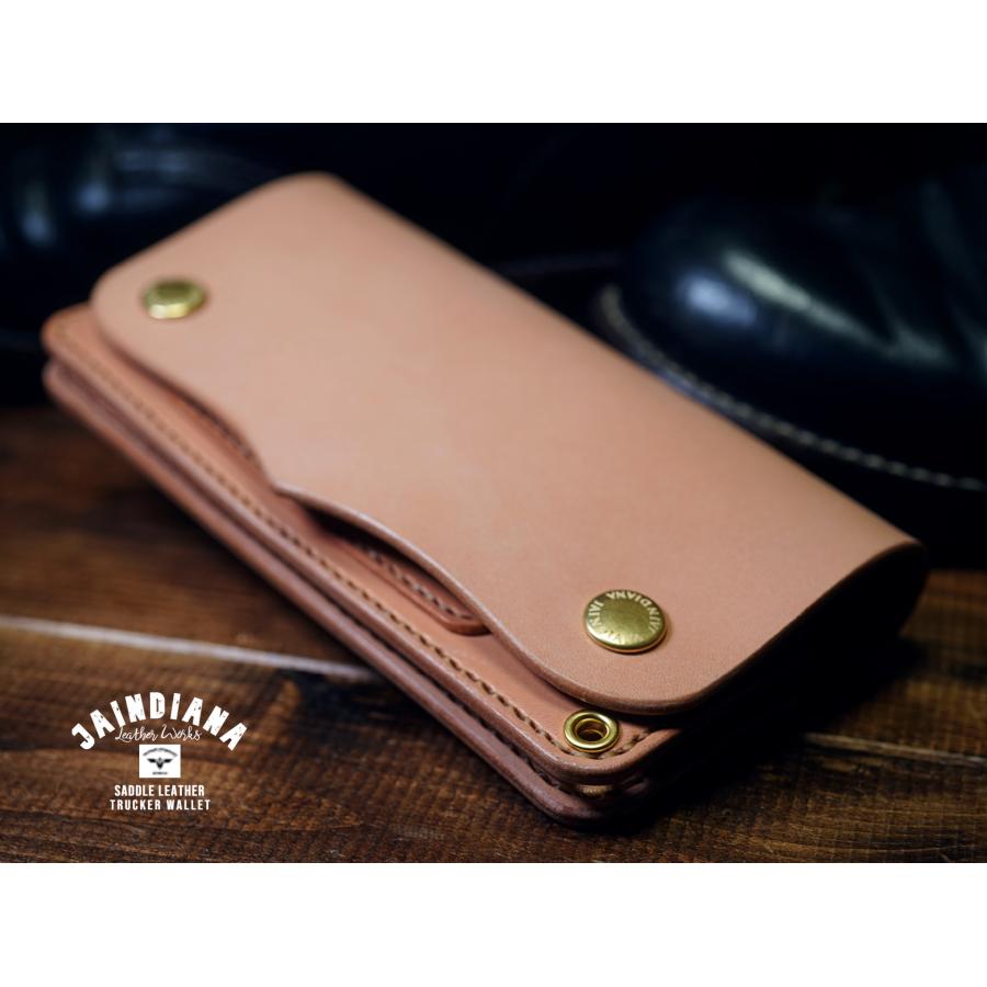 サドルレザー・トラッカーウォレット ナチュラル : JAINDIANA - 通販