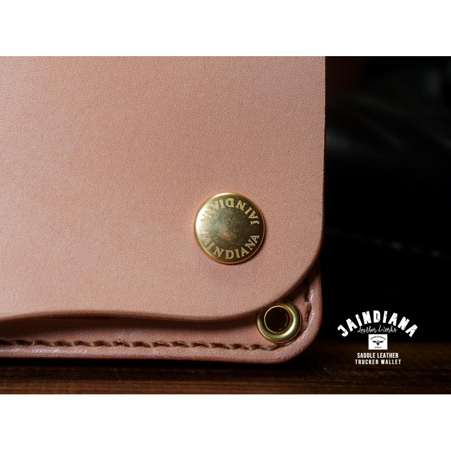 サドルレザー・トラッカーウォレット ナチュラル : JAINDIANA - 通販