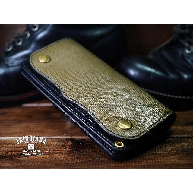 リザード・トラッカーウォレット オリーブグリーン : JAINDIANA - 通販