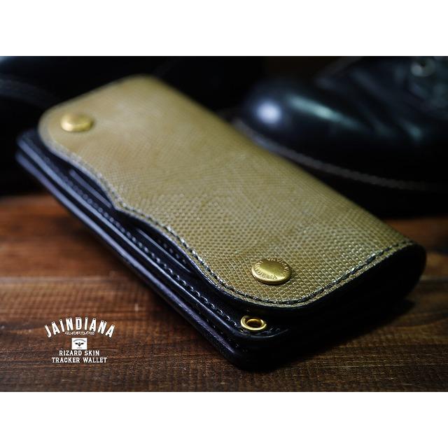 トラッカーウォレット　217 リザード・トラッカーウォレット オリーブグリーン : JAINDIANA - 通販