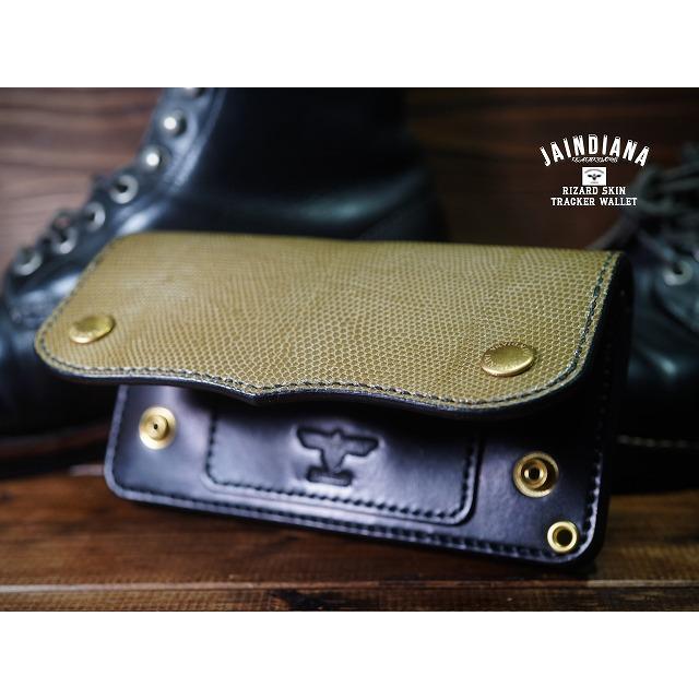 トラッカーウォレット　217 リザード・トラッカーウォレット オリーブグリーン : JAINDIANA - 通販