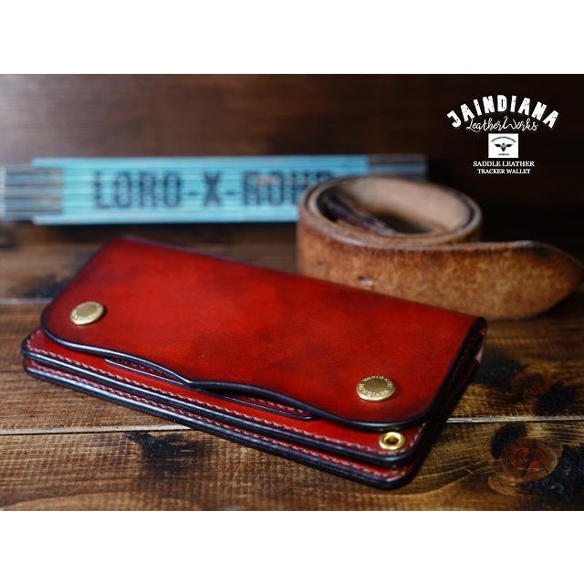 サドルレザー トラッカーウォレット HTC ヴィンテージ サドルレザー・ショートトラッカーウォレット ビンテージ染め